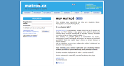 Desktop Screenshot of mup.matros.cz