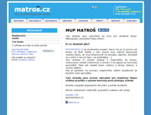 Tablet Screenshot of mup.matros.cz